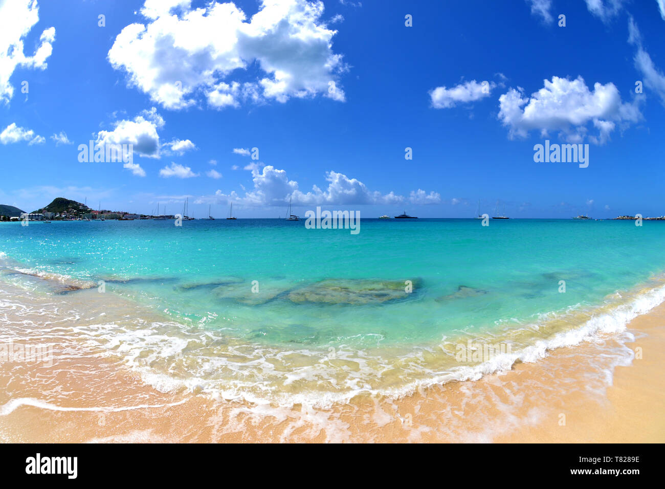 Tropical Island Beach Stock Photo - Alamy