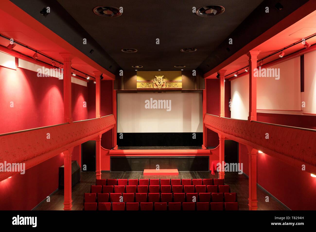 France, Bouches du Rhone, La Ciotat, boulevard Clemenceau, Cinema Eden Theater Stock Photo