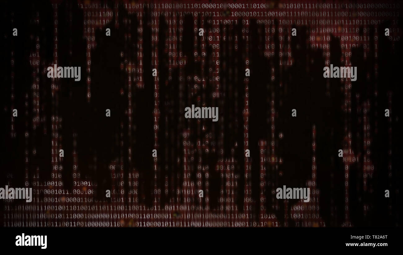 Error And Corrupted Data On Computer Device Screen Showing Binary Code On Black Red Background Hard Disk Failure Hacker Cyber Security And Virus Pro Stock Photo Alamy