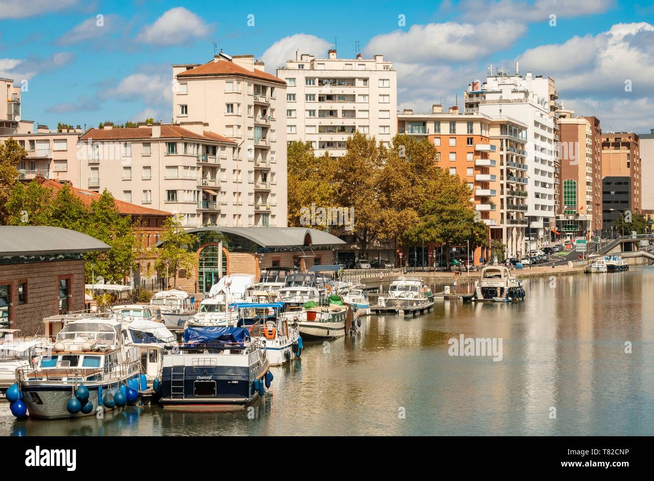 France, Haute Garonne, Toulouse, Port Saint Sauveur, Canal du Midi  classified World Heritage of UNESCO Stock Photo - Alamy