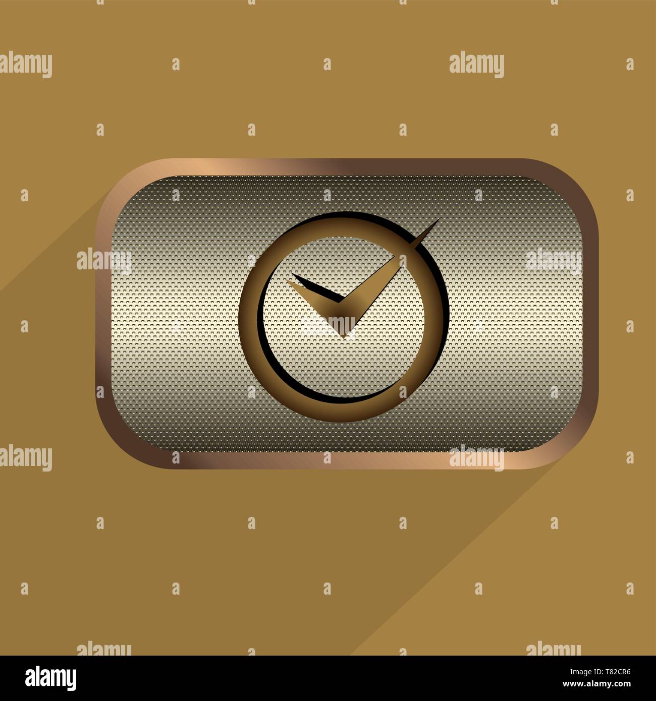 Steampunk icons metal buttons vector set Stock Vector
