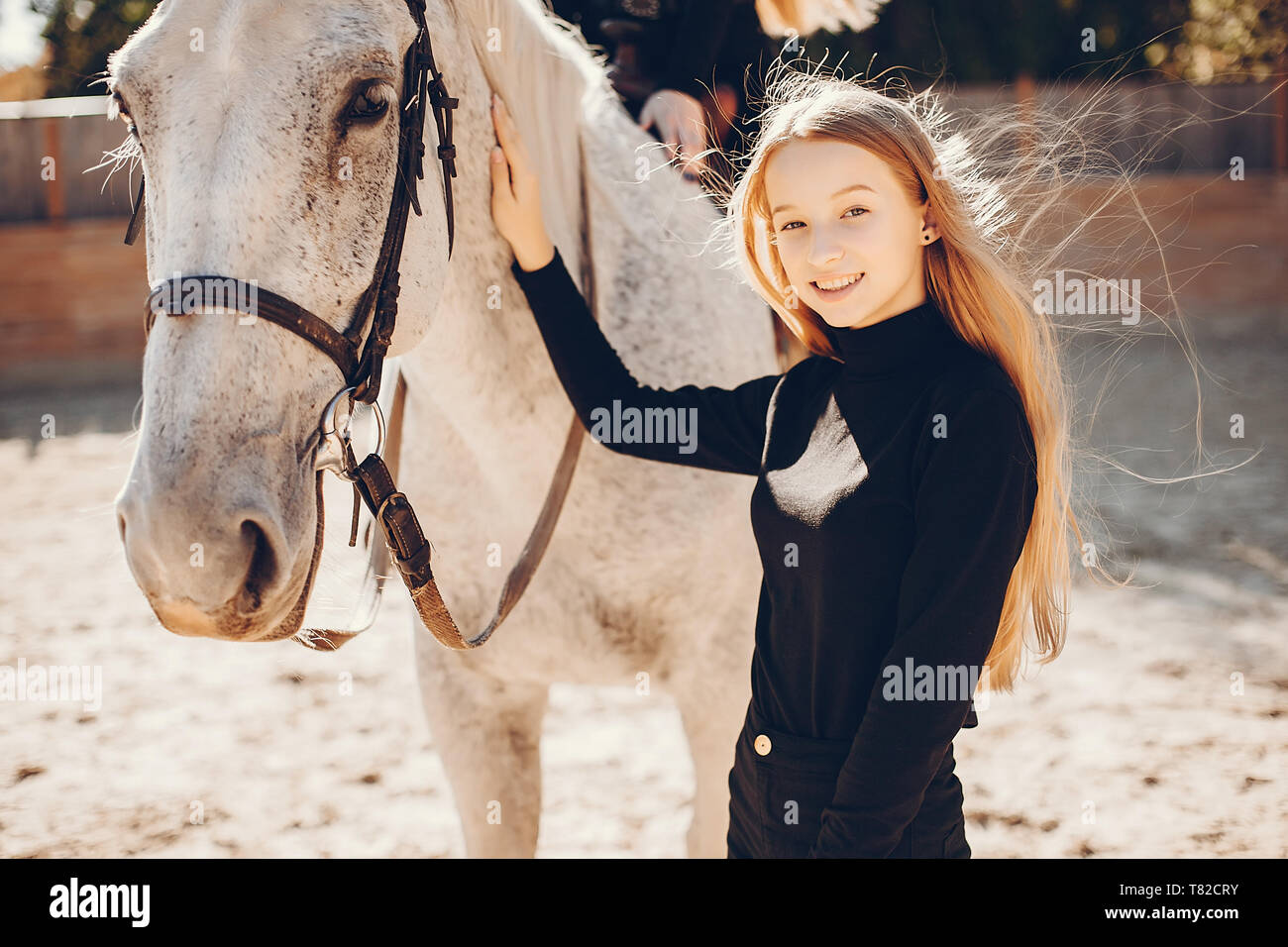 Girls horse sweater best sale