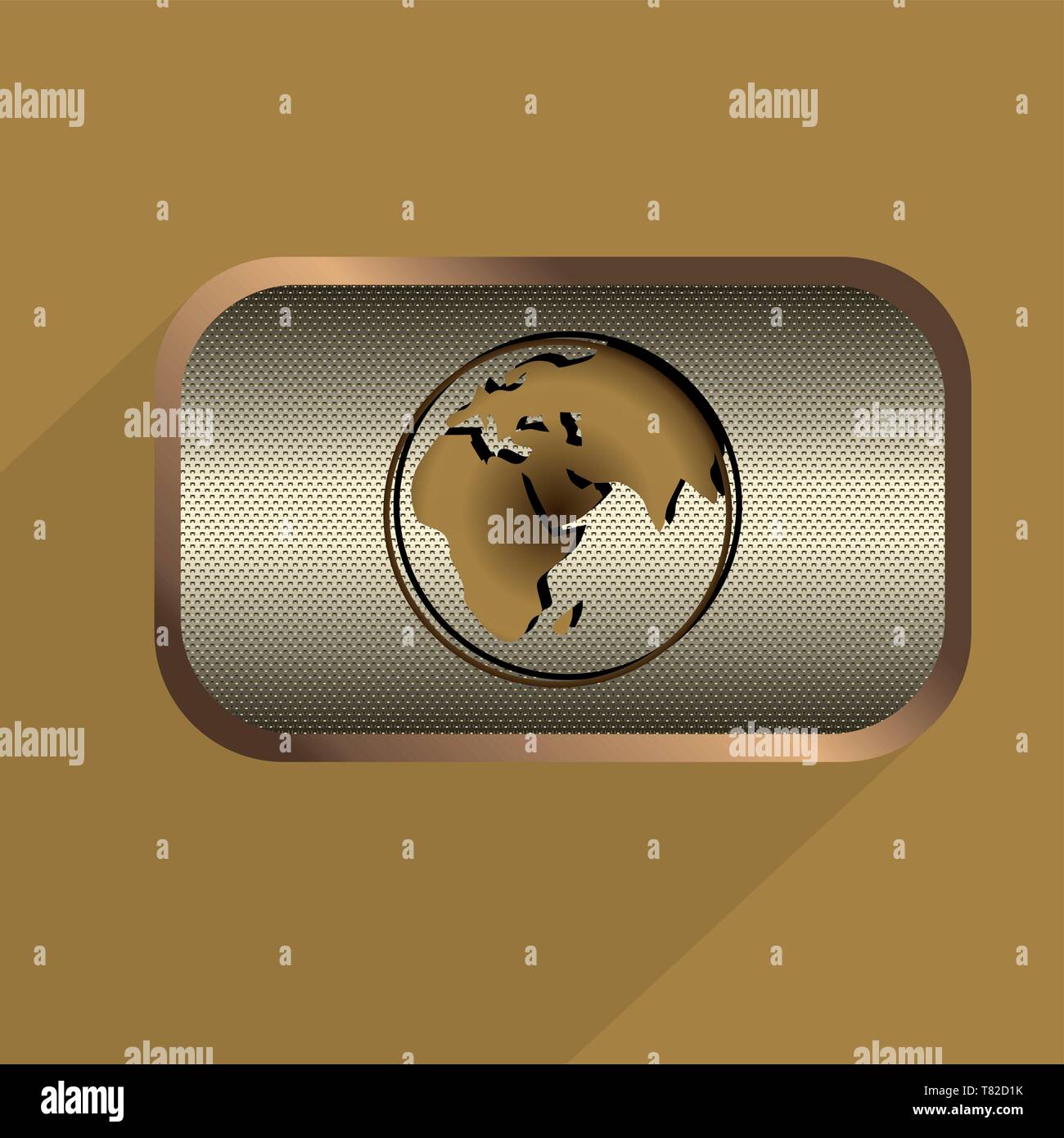 Steampunk icons metal buttons vector set Stock Vector