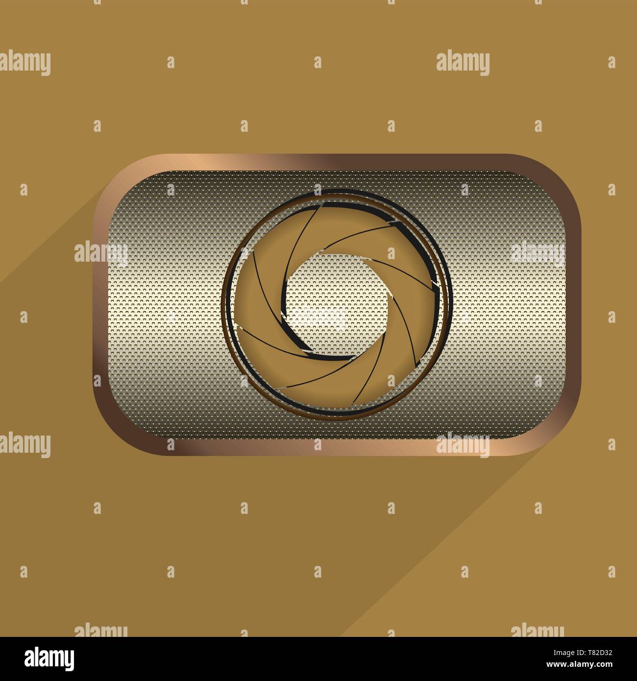 Steampunk icons metal buttons vector set Stock Vector