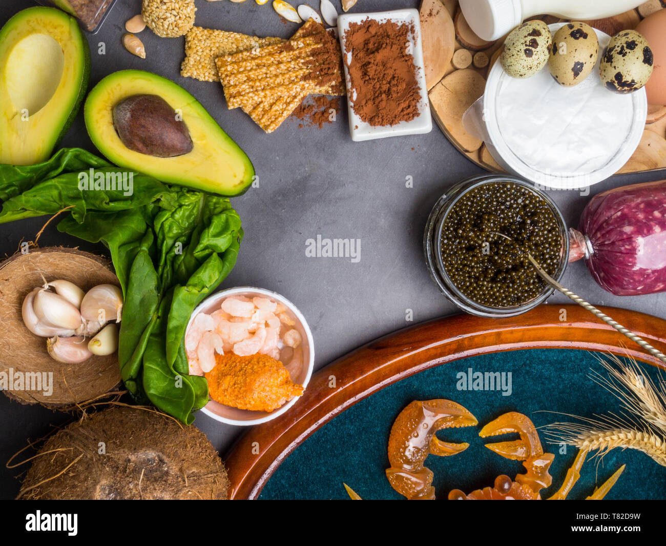 Foods High in Zinc as salmon, shrimps, beef, yellow cheese, spinach