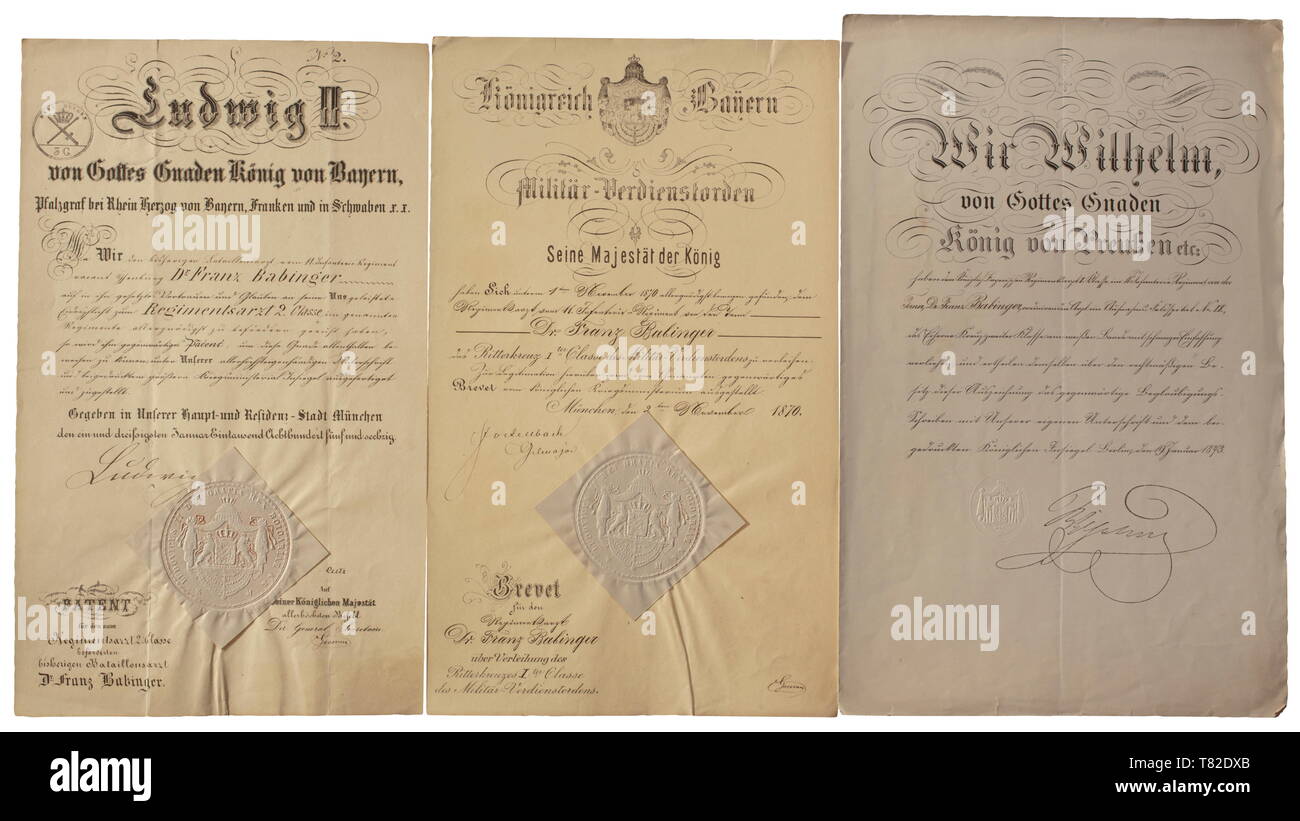 Award Documents And Documentation Of Military Physician Dr