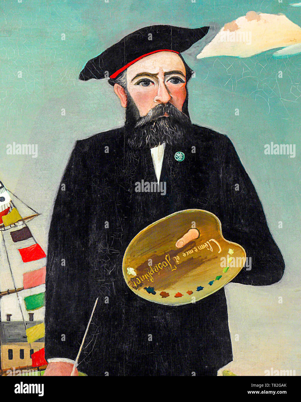 Henri Rousseau Self Portrait With Palette Henri Rousseau Self Portrait With Palette