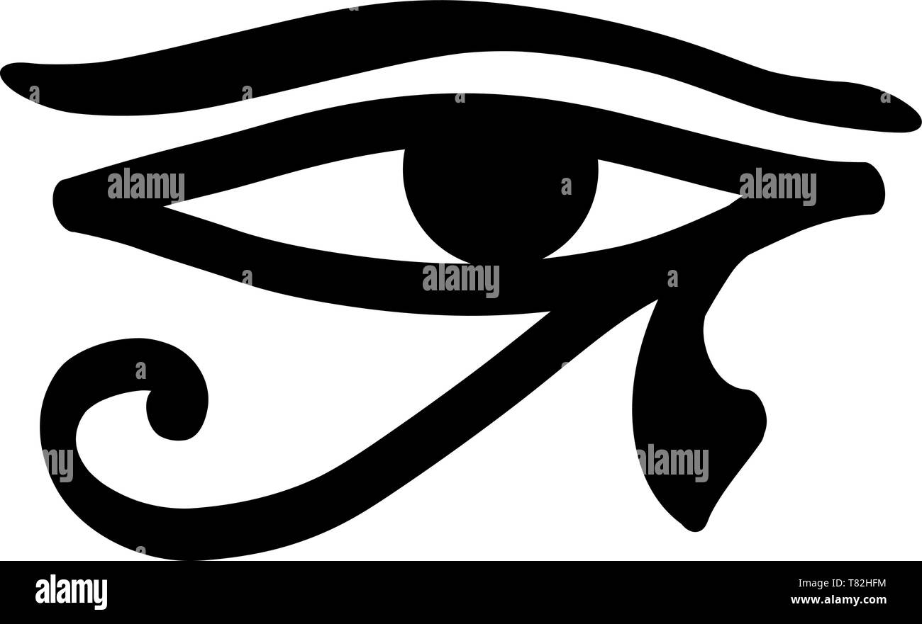 eye horus eye of the horus horusauge egyptian egypt protection Stock Vector