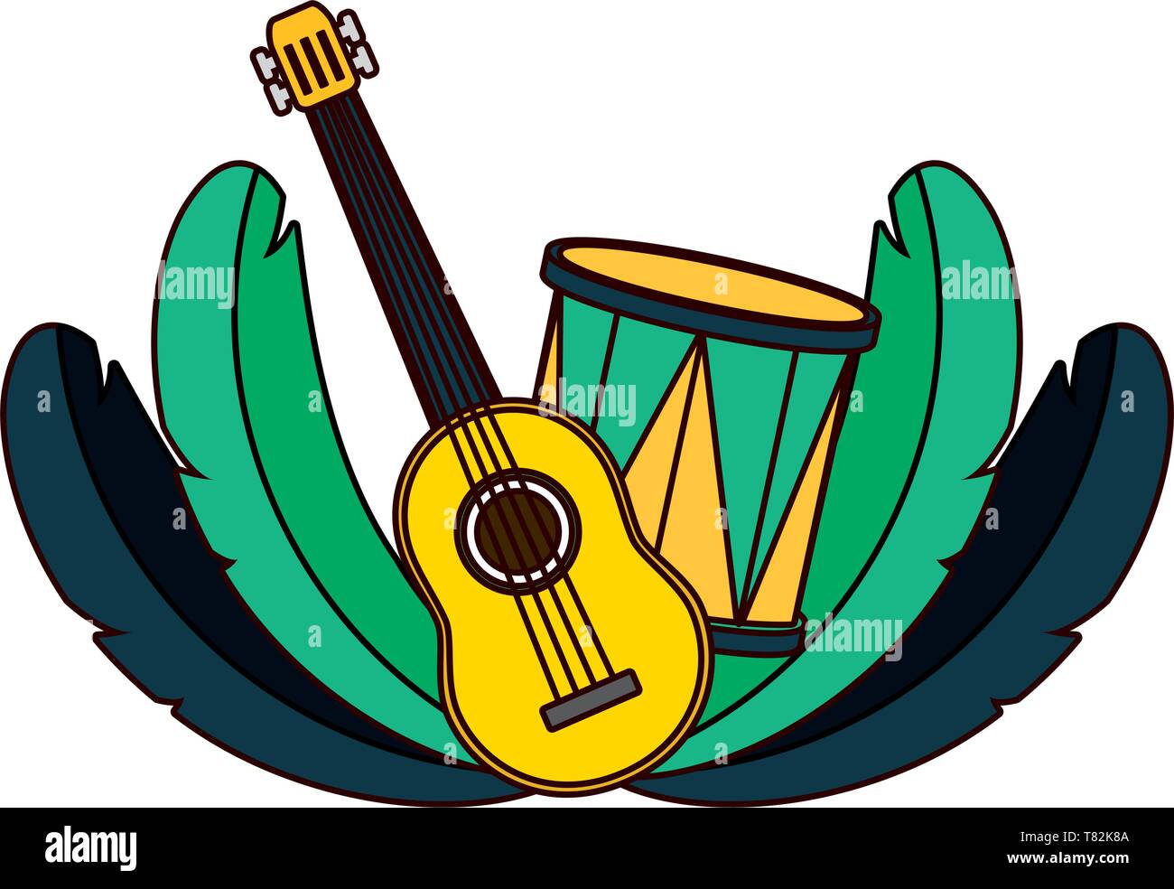 drum guitar brazil carnival Stock Vector Image & Art - Alamy