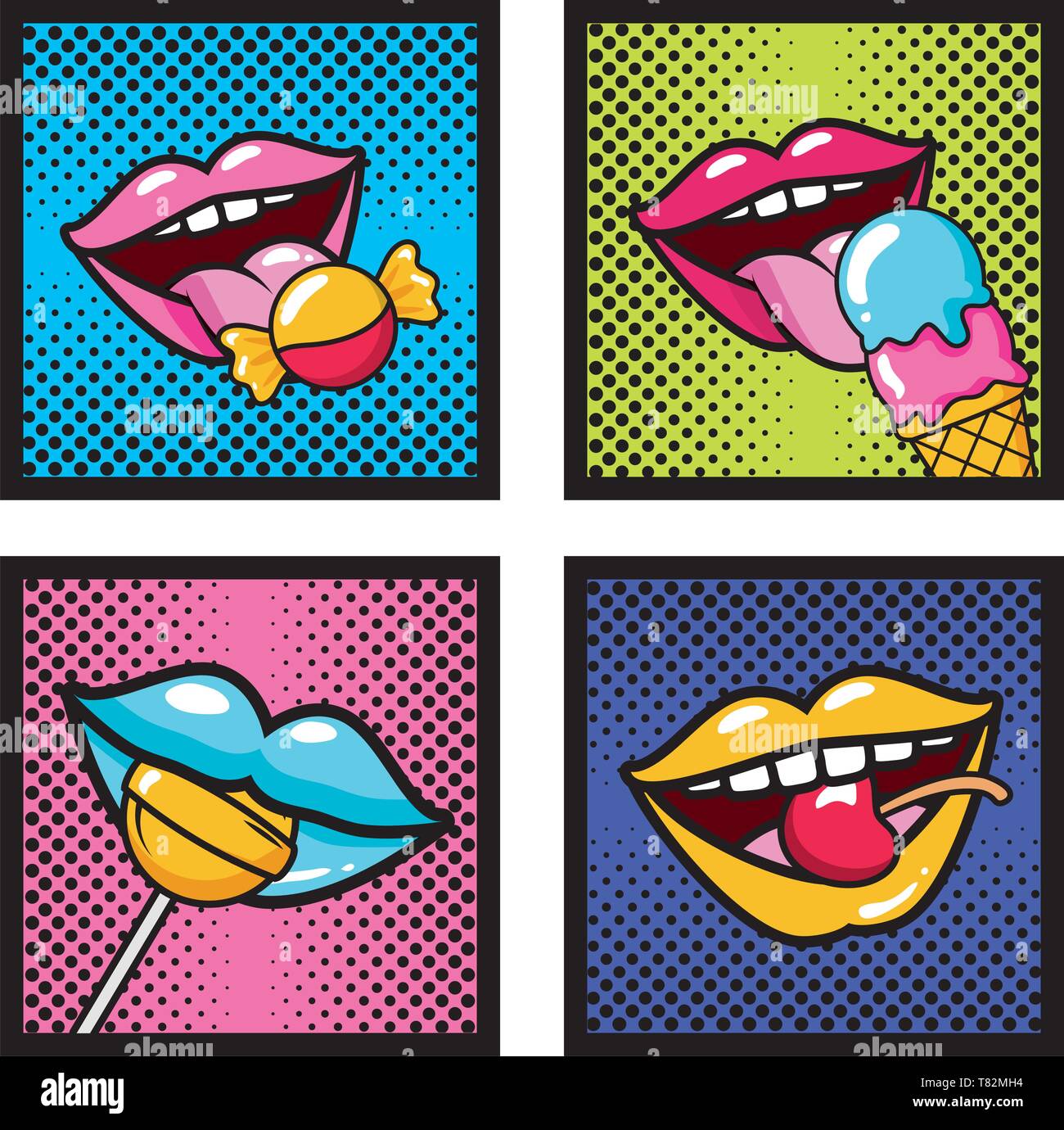 pop art elements Stock Vector Image & Art Alamy