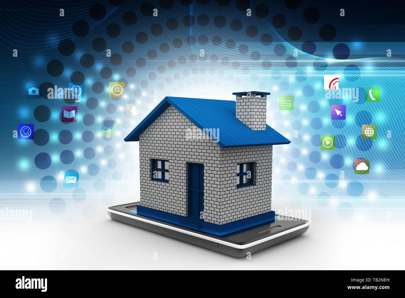 Smart thermostat blue hi-res stock photography and images - Alamy