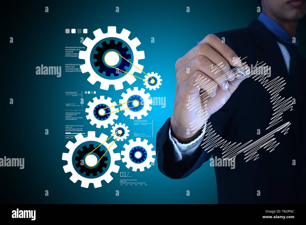 concept of new business idea and technology Stock Photo - Alamy