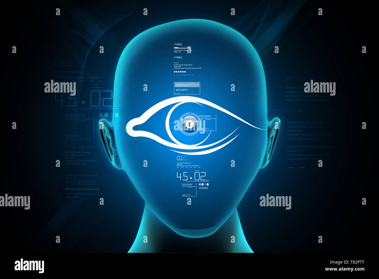Human face with eye Stock Photo - Alamy