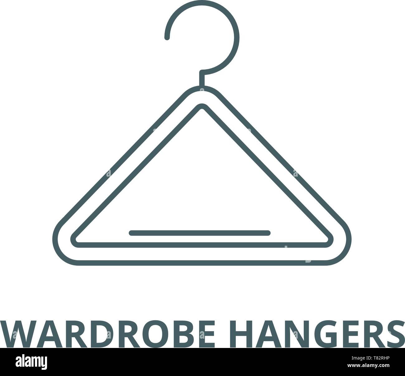 hanger accessory clothing vector illustration line and fill icon Stock  Vector Image & Art - Alamy