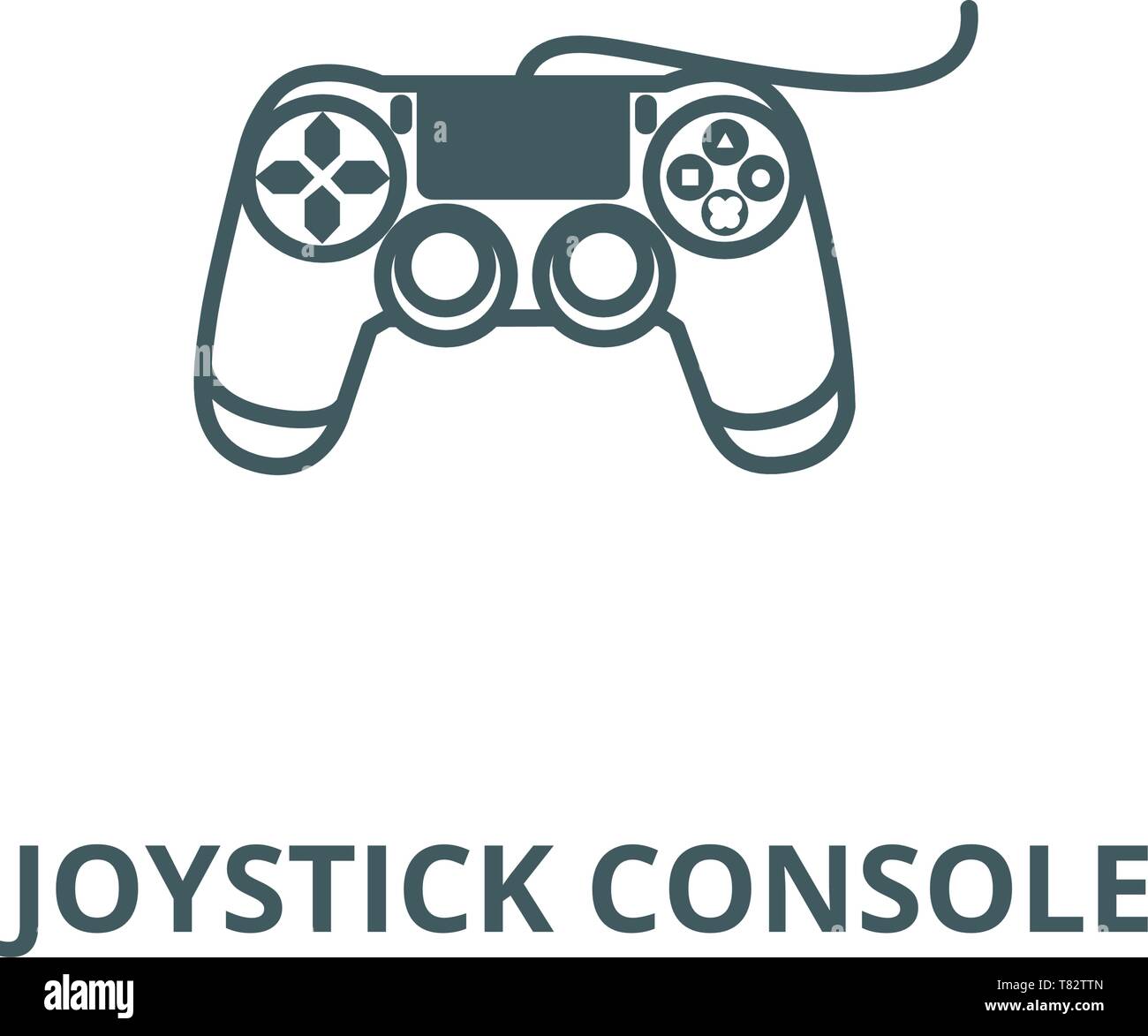Joystick Console Vector Line Icon Linear Concept Outline Sign Symbol Stock Vector Image Art Alamy