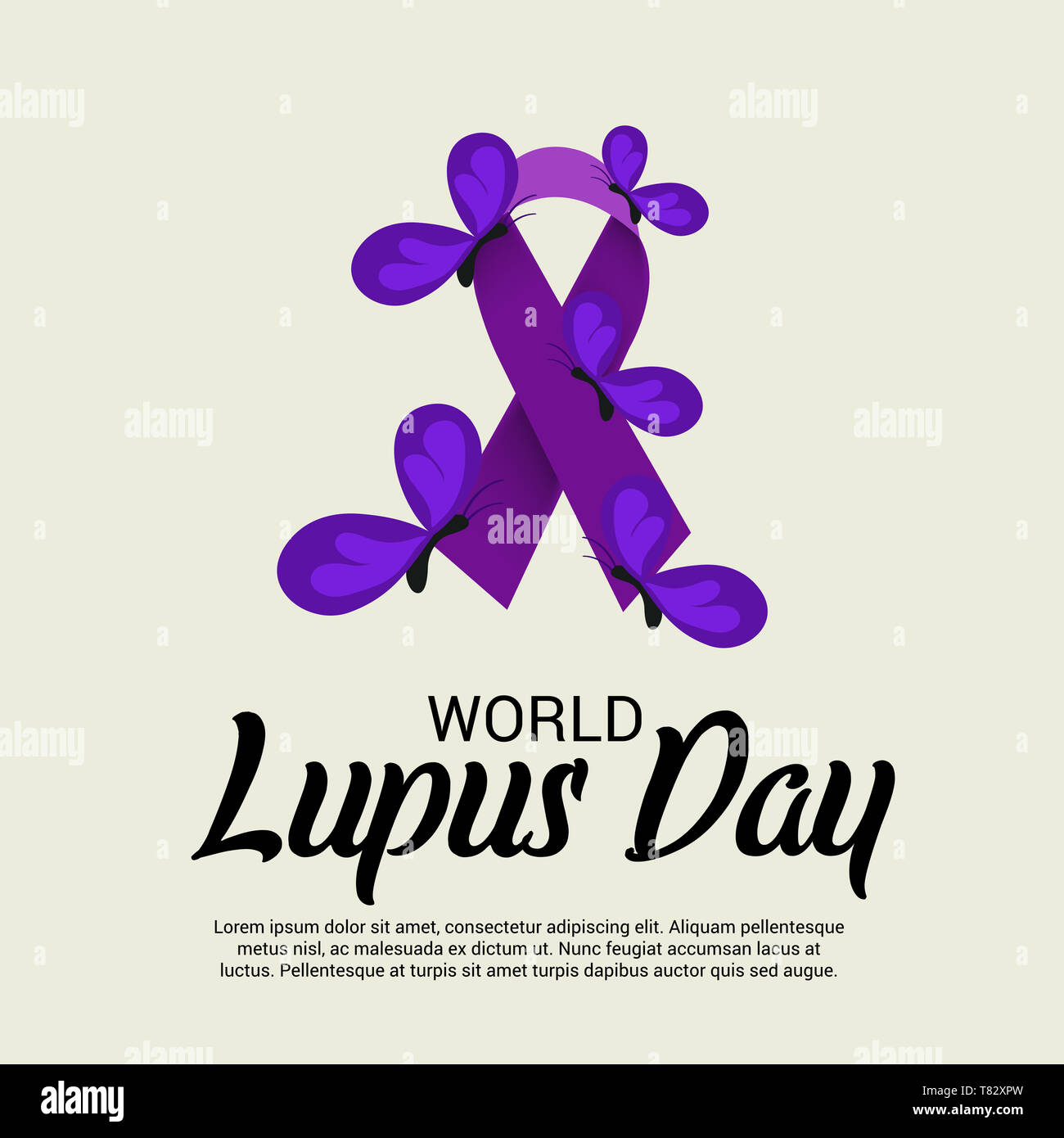 Vector illustration of a Background for World Lupus Day Stock Photo Alamy