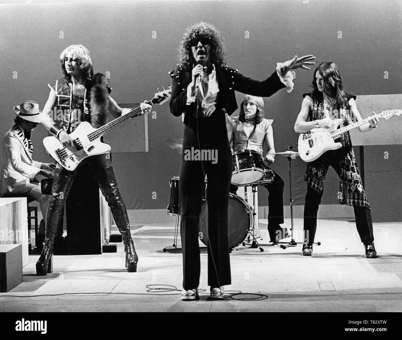 hilversum, Netherlands - 1974, (Photo Gijsbert Hanekroot) *** Local Caption *** mott the hoople Stock Photo - Alamy