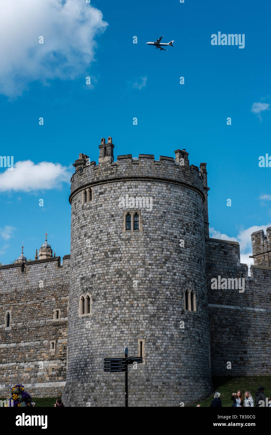 Windsor Castle, Berkshire, United Kingdom, May 4th 2019 Stock Photo