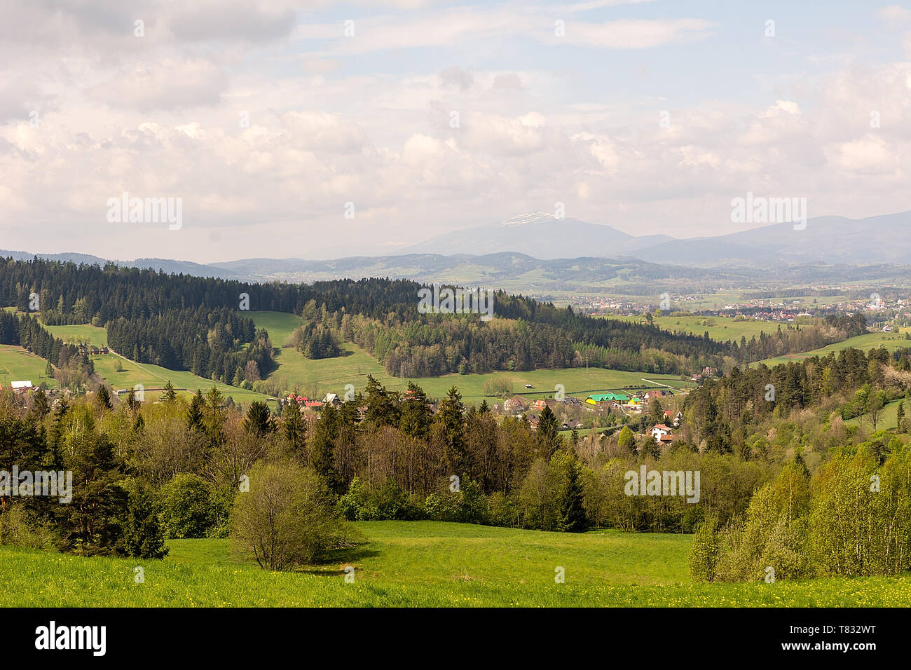 Mountains Gorce near Rabka Zdroj (Poland Stock Photo - Alamy