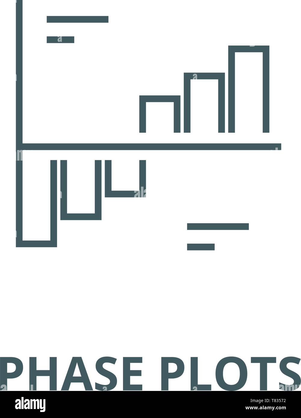 Phase plots vector line icon, linear concept, outline sign, symbol ...