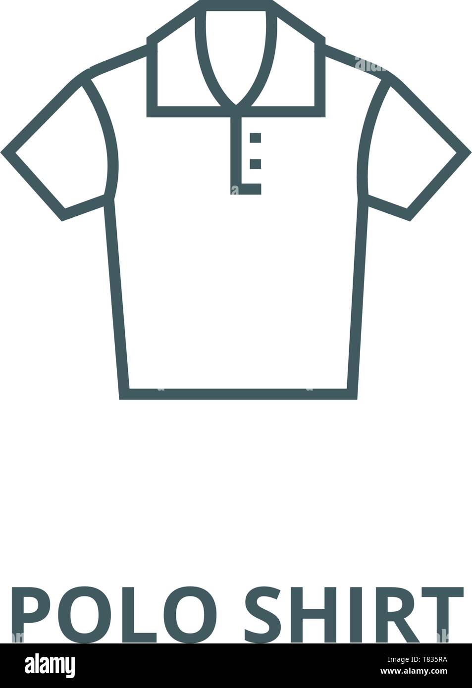 Polo shirt vector line icon, linear concept, outline sign, symbol Stock  Vector Image & Art - Alamy