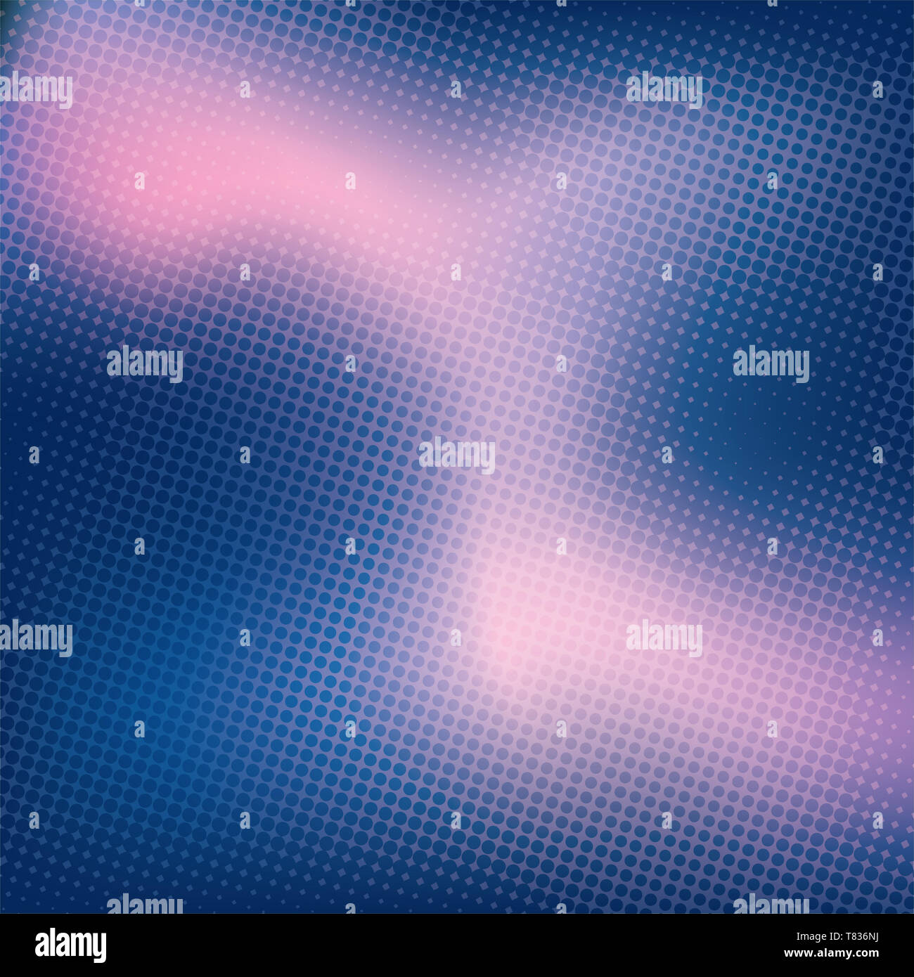 Colorful blurred background with halftone effect overlay. Dotted pattern abstract gradient backdrop Stock Photo