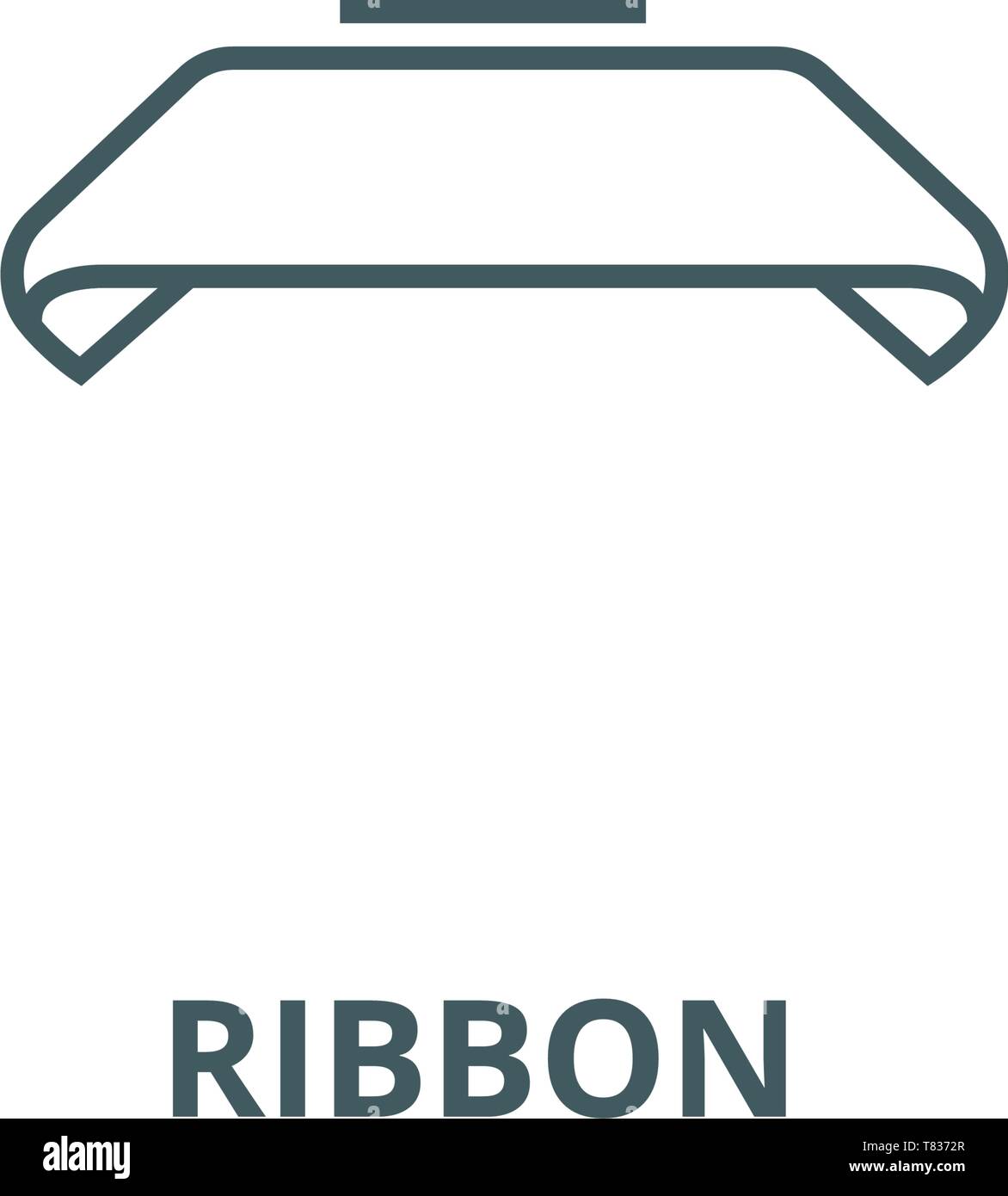 Ribbon vector line icon, linear concept, outline sign, symbol Stock ...