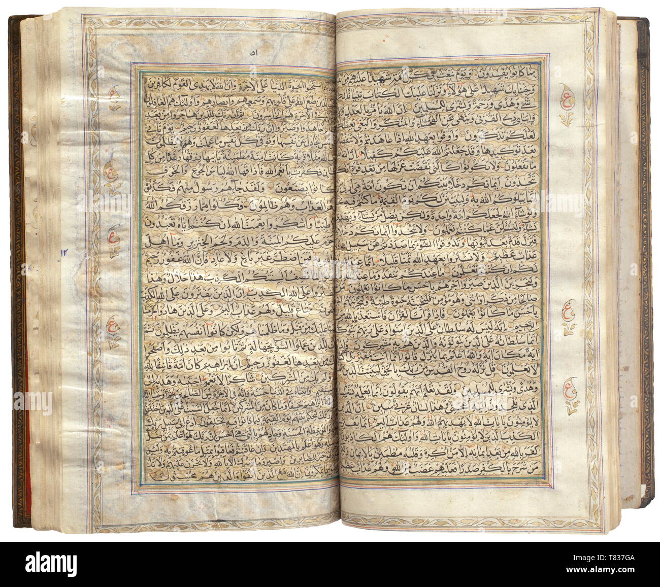 A Persian Handwritten Koran Qajar Period Dated 1847 Koran Written On 110 Pages Between Golden Background With Elaborately Designed Multi Coloured Decorative Pages Dated 1263 1847 At The End Lacquer Binding With Delicate Download open koran book photos by picturepartners. https www alamy com a persian handwritten koran qajar period dated 1847 koran written on 110 pages between golden background with elaborately designed multi coloured decorative pages dated 1263 1847 at the end lacquer binding with delicate floral paintings against a golden respectively red on the inside background the leather spine of the book restored three decorative pages with minor traces of decomposition of the green decorative colour dimensions 18 x 285 cm historic historical persian orient oriental asia asian 19th century additional rights clearance info not available image245934202 html