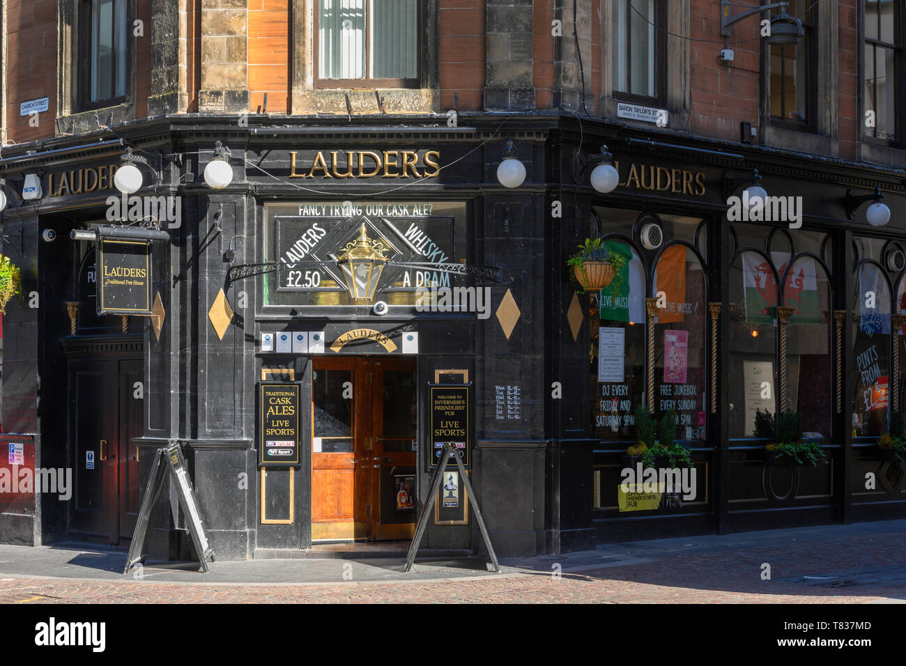 Lauders Bar, Church Street, Inverness, Scotland, UK Stock Photo Alamy