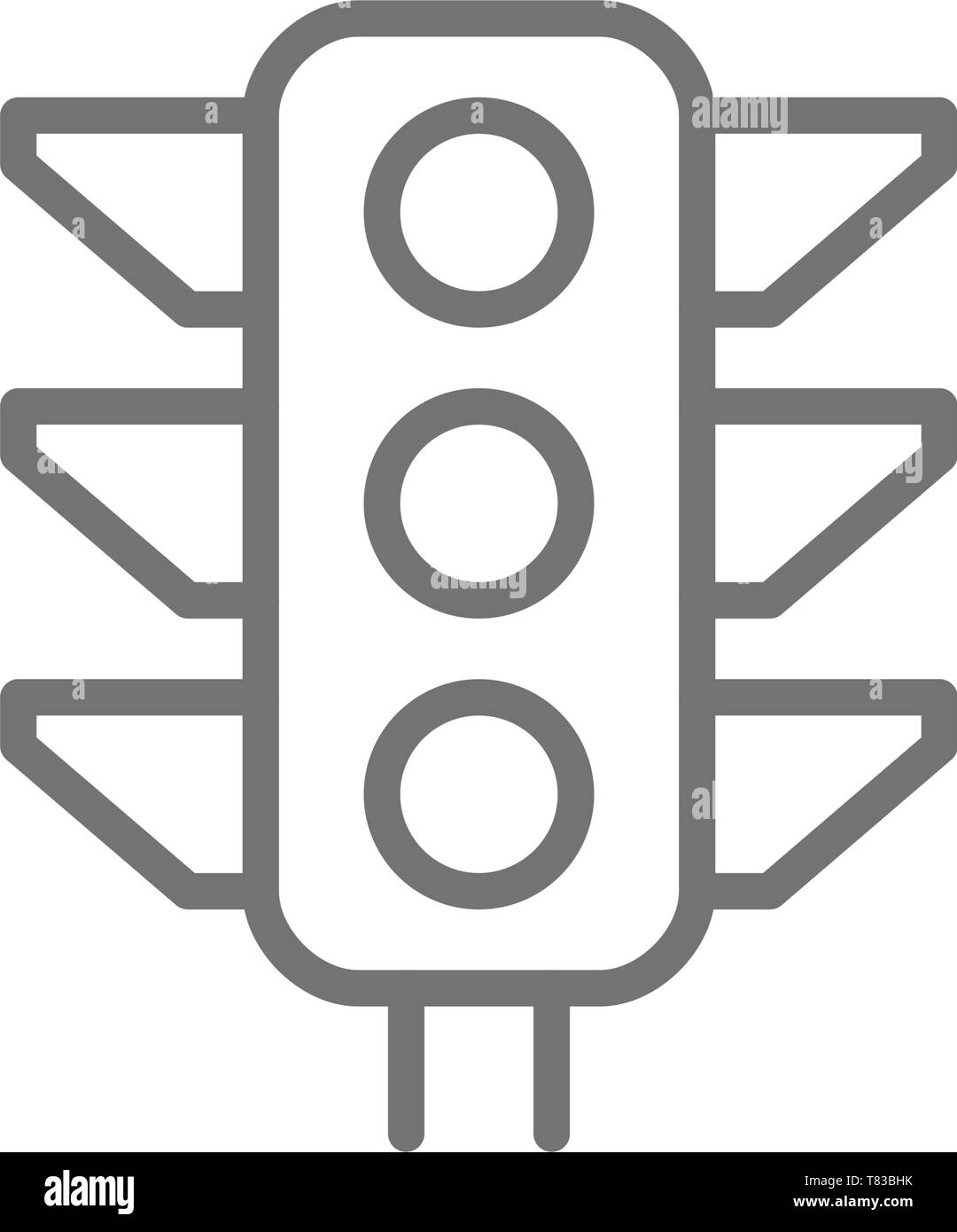 Traffic light, signal light line icon Stock Vector Image & Art - Alamy