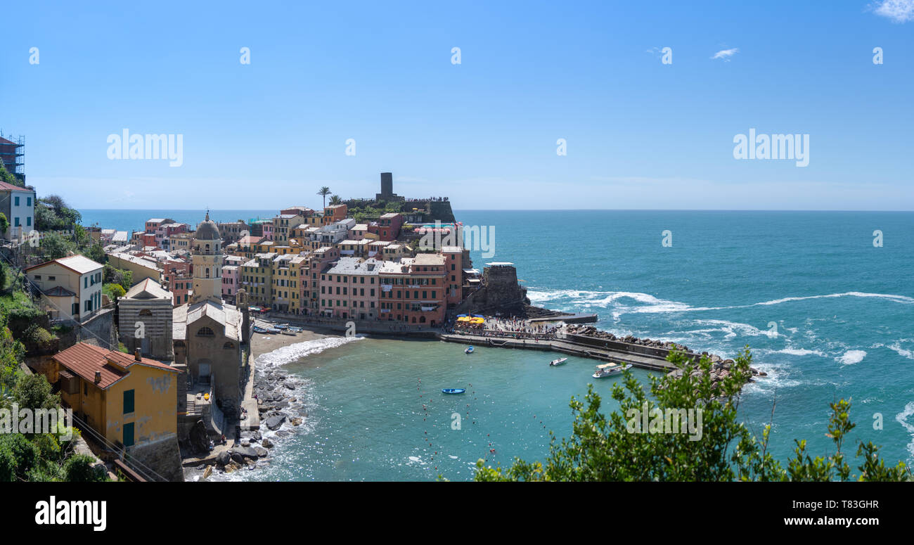 Ansicht von Vernazza Stock Photo