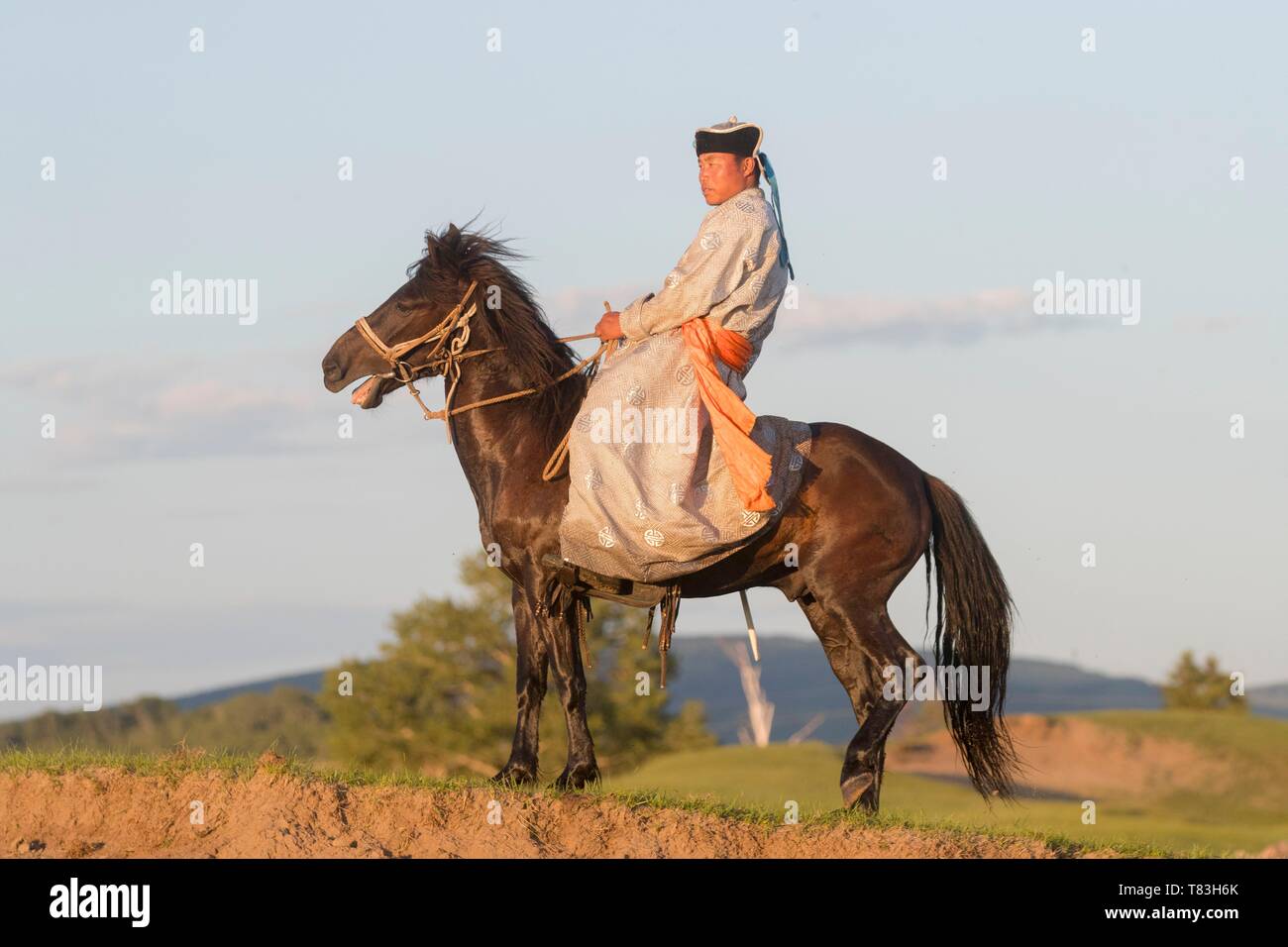 Mongolian Horse Man High Resolution Stock Photography and Images - Alamy