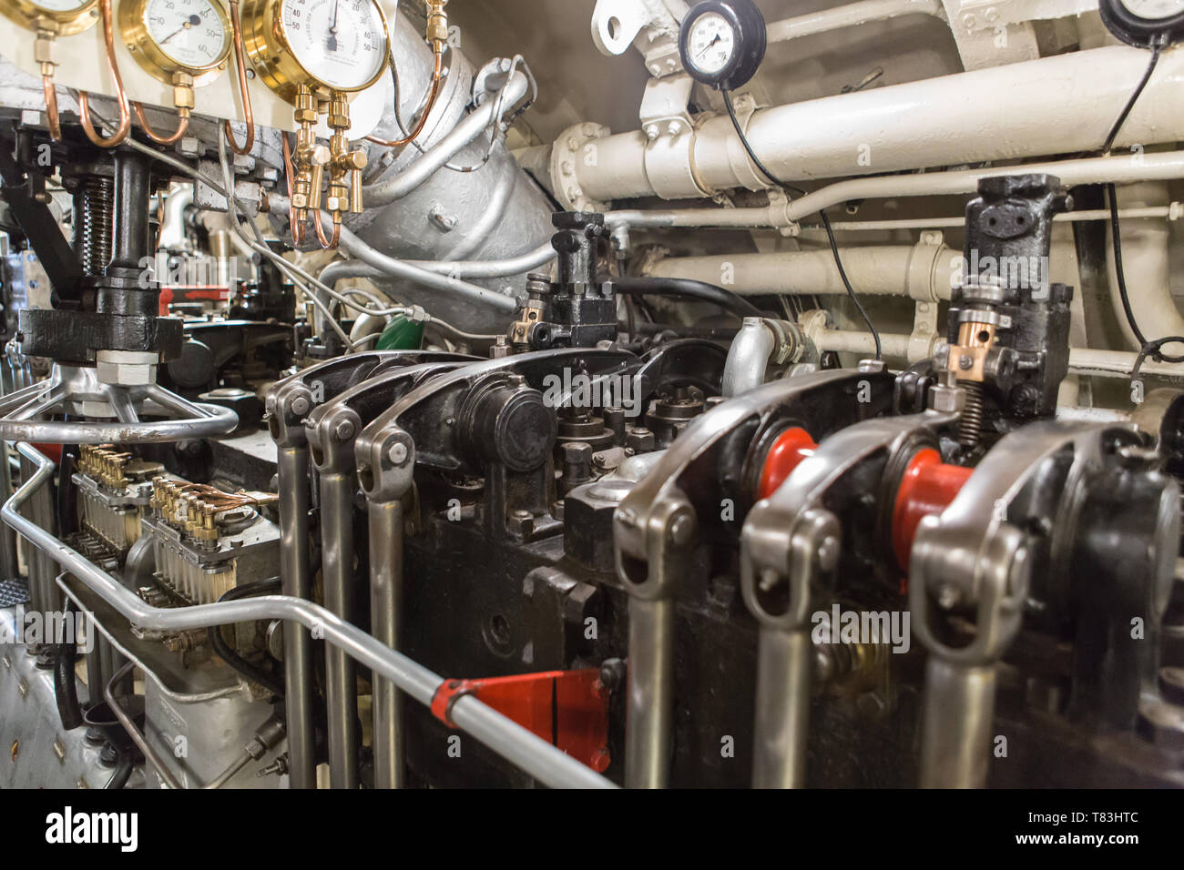 Engine room Stock Photo Alamy