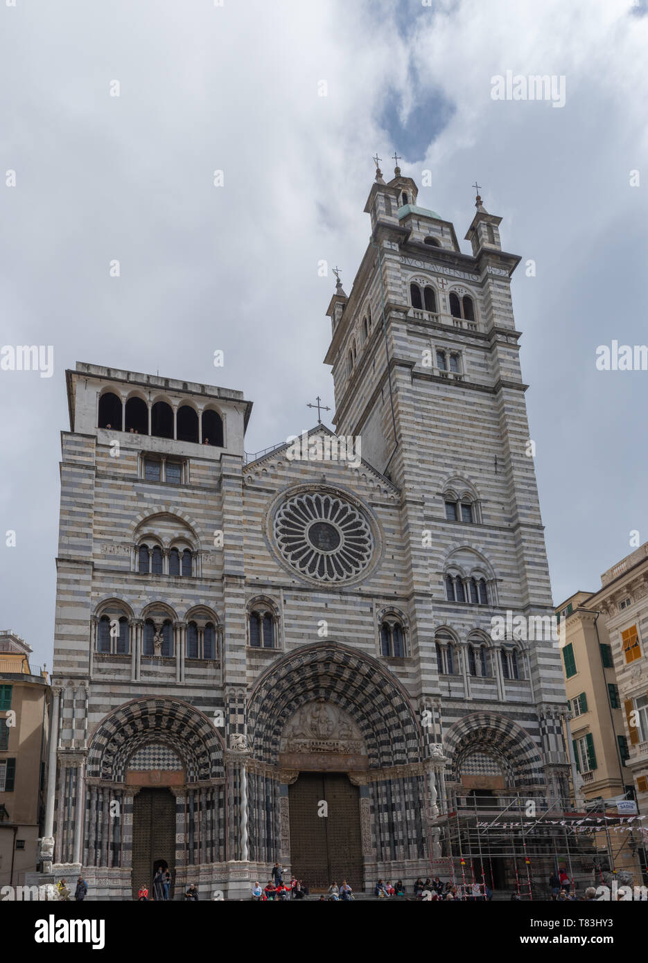 Kathedrale von Genua Stock Photo
