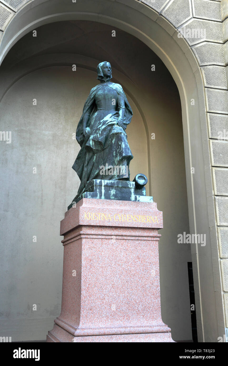 Christina Gyllenstierna statue outside the Royal Palace, Stockholm City