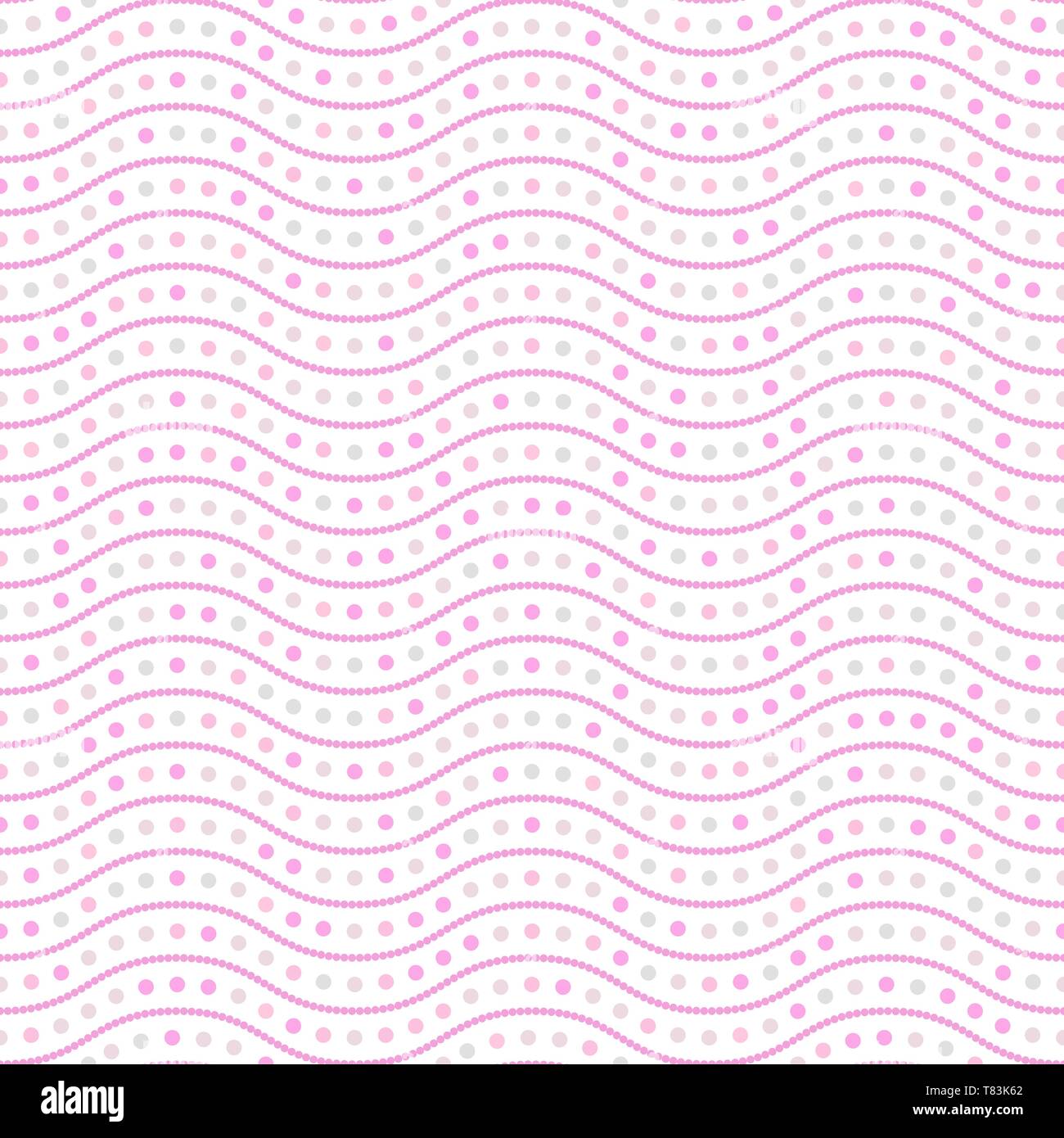 Abstract pink dotted wave pattern Stock Vector Images - Alamy