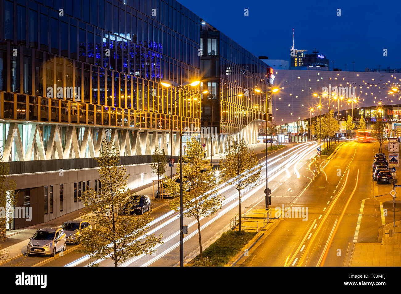 Germany, Essen, city center, Segerothstrasse, shopping center Limbecker Platz, Funke Mediengruppe, Stock Photo