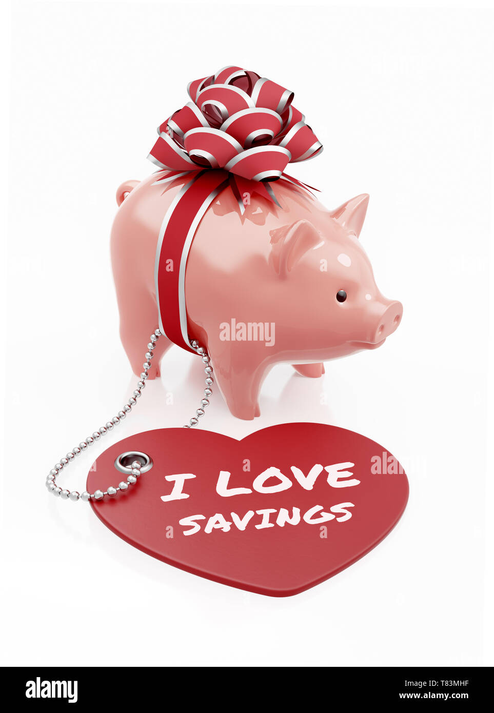 I Love Savings Stock Photo