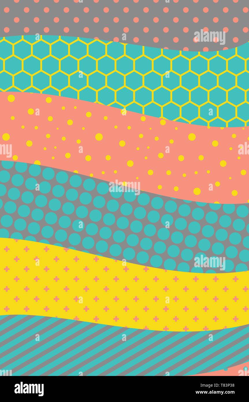 Abstract colorful geometric design. Material design background. Vector illustration. Stock Vector