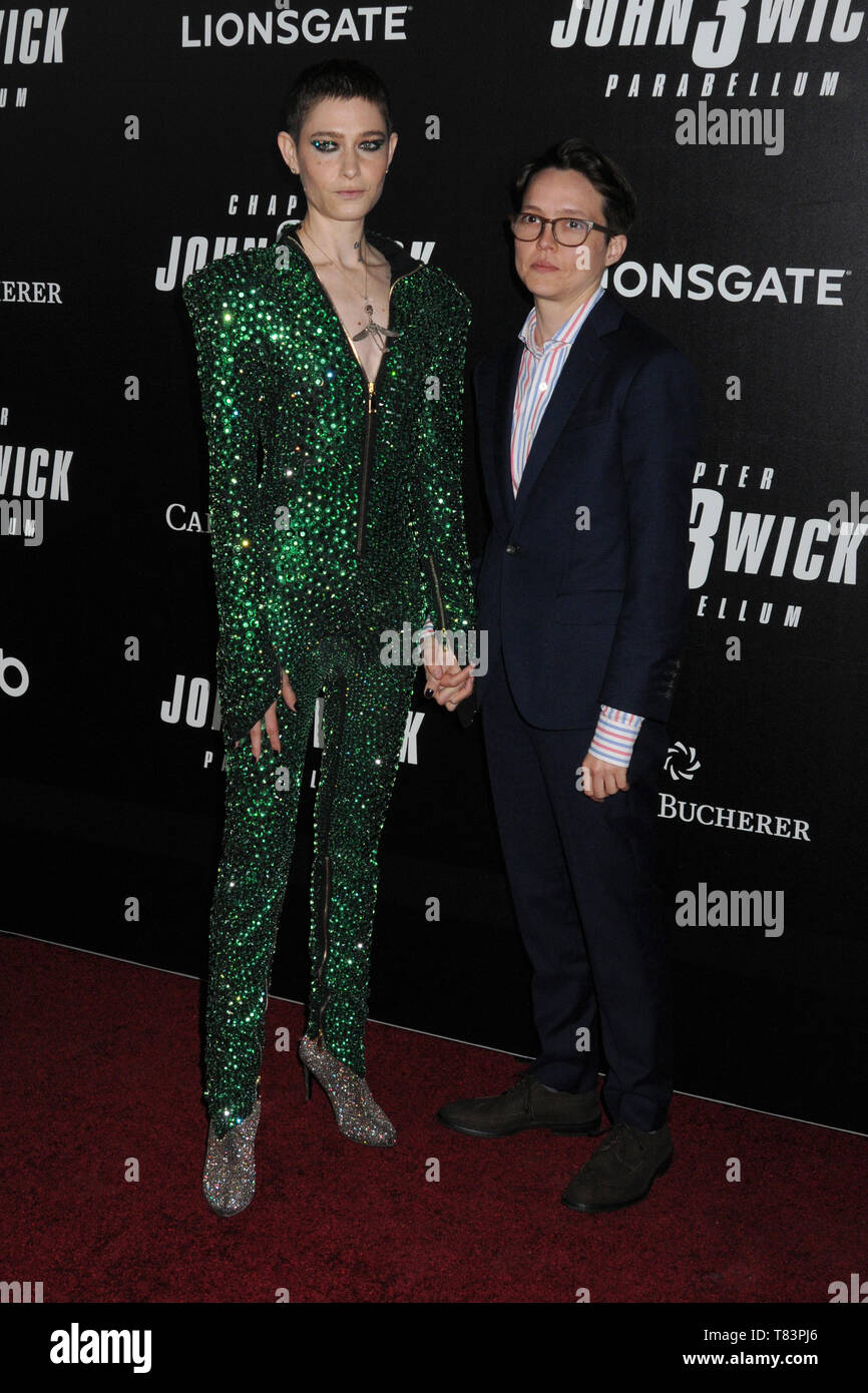 May 9, 2019 - Brooklyn, New York, U.S. - Asia Kate Dillon and Corinne Donly at the World  Premiere of ''John Wick: Chapter 3 Parabellum'', held at One Hanson in Brooklyn, New York, USA, 09 May 2019 (Credit Image: © Ylmj/AdMedia via ZUMA Wire) Stock Photo