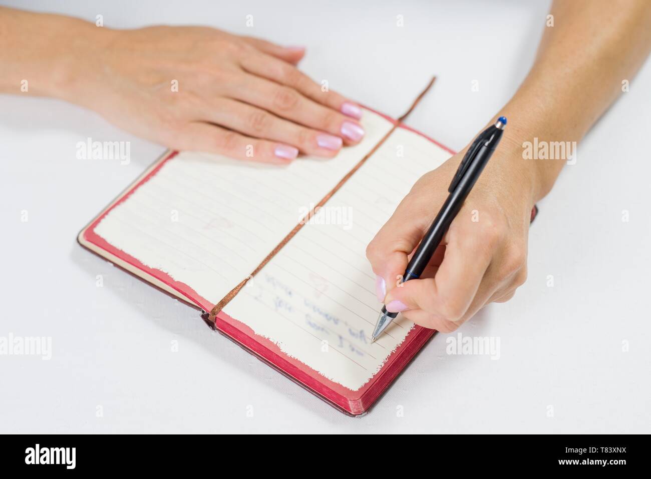 Handwriting text writing plans hi-res stock photography and images - Alamy