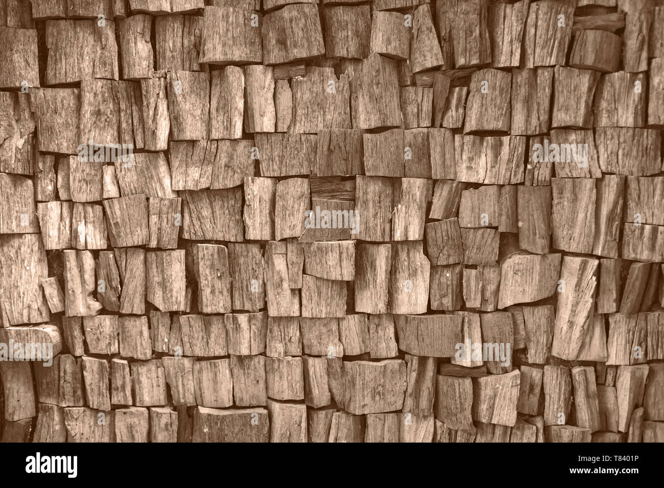 Neutral dark brown textured wood pieces ecological background for ...