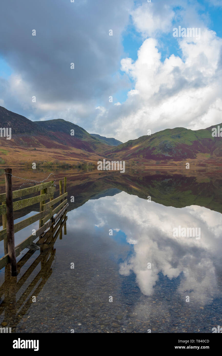 Taken by the shore of Crummock Water.It is a lake situated in the area called The Lake District a UNESCO World Heritage Site. Stock Photo