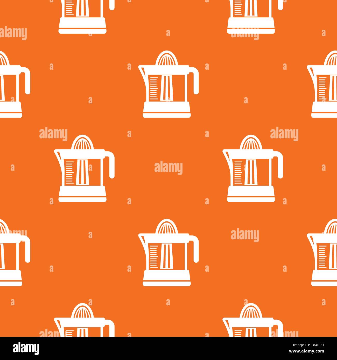 Juicer pattern vector orange Stock Vector
