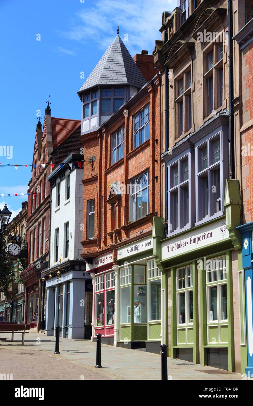 ROTHERHAM, UK JULY 10, 2016 Street view in Rotherham, UK. Rotherham