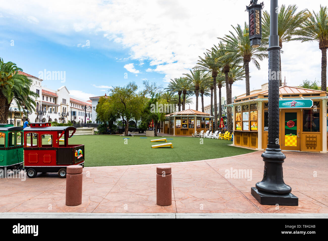 Childrens park at The Town Square Shopping Mall in Las Vegas Nevada USA