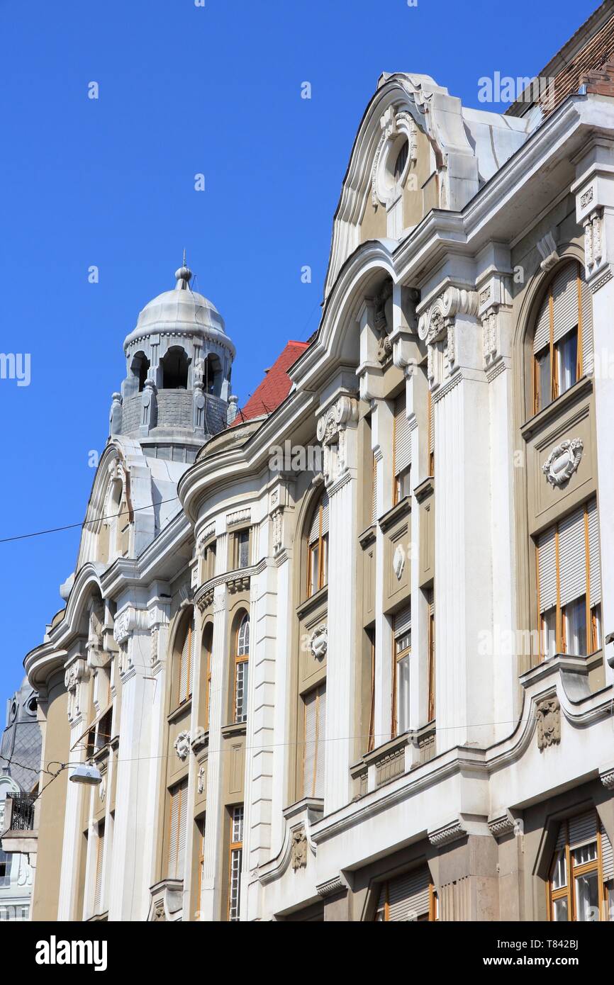 Old architecture in Szeged, Hungary. Town in Csongrad county. Stock Photo