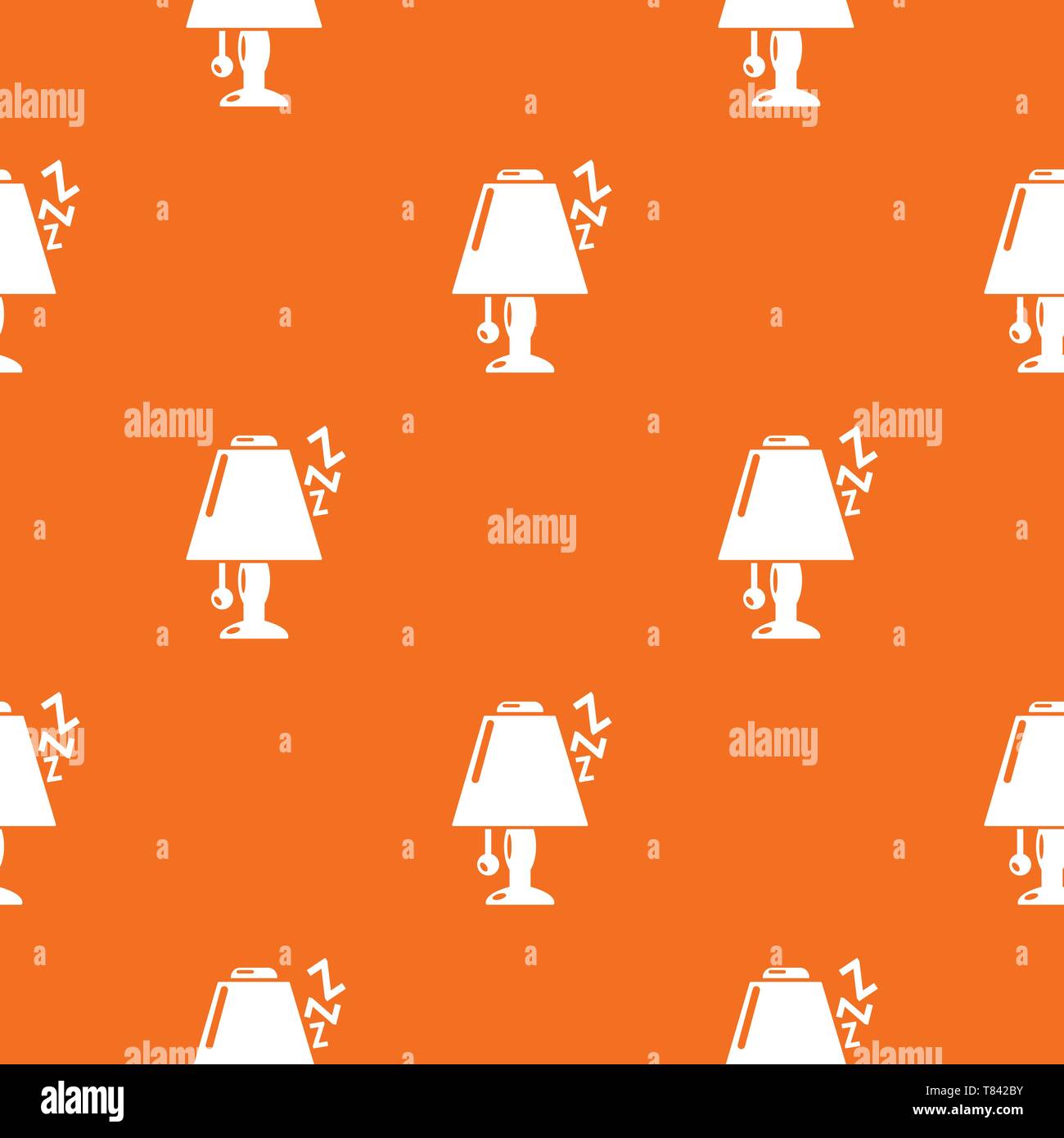 Lamp pattern vector orange Stock Vector