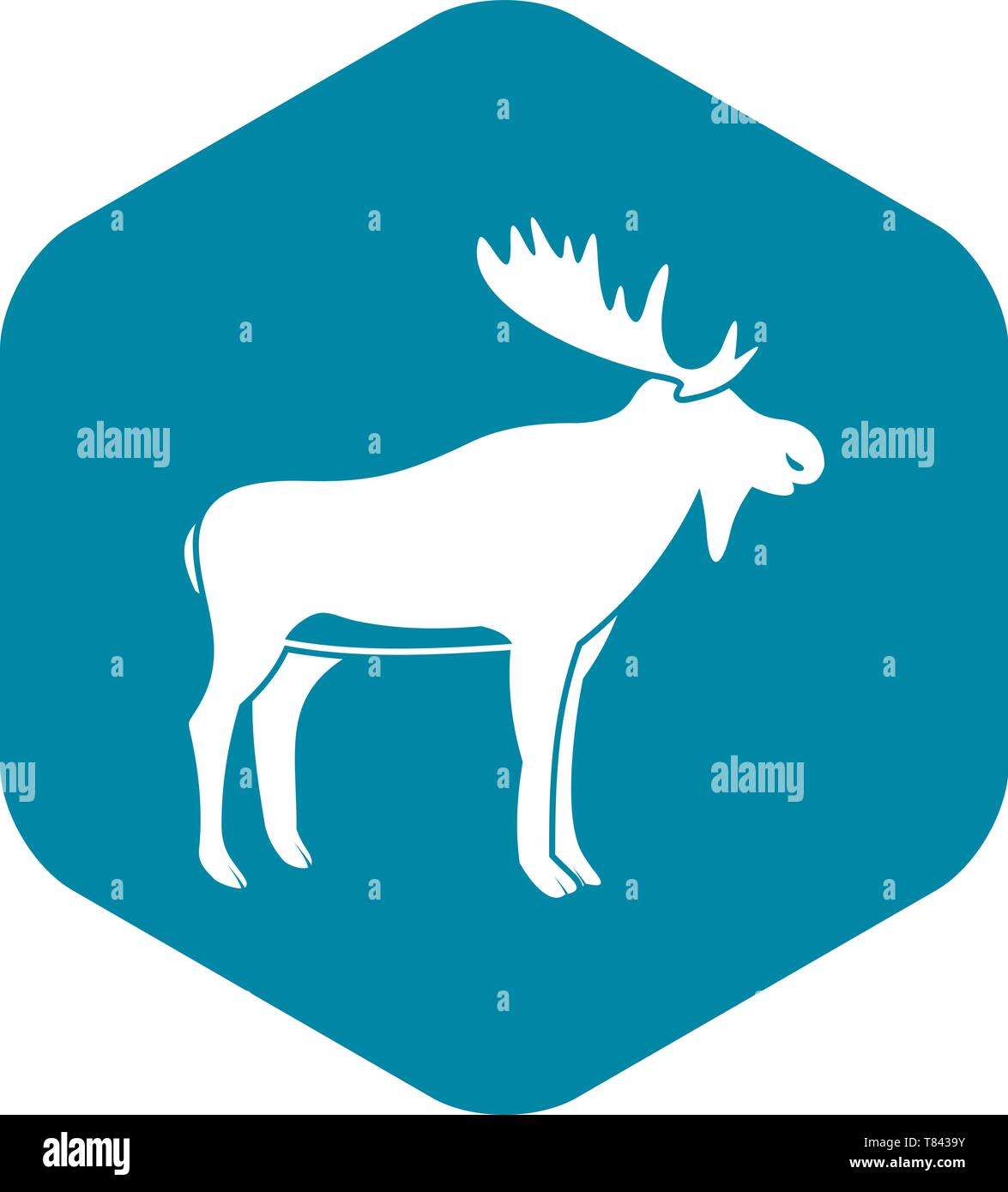Deer icon, simple style Stock Vector Image & Art - Alamy