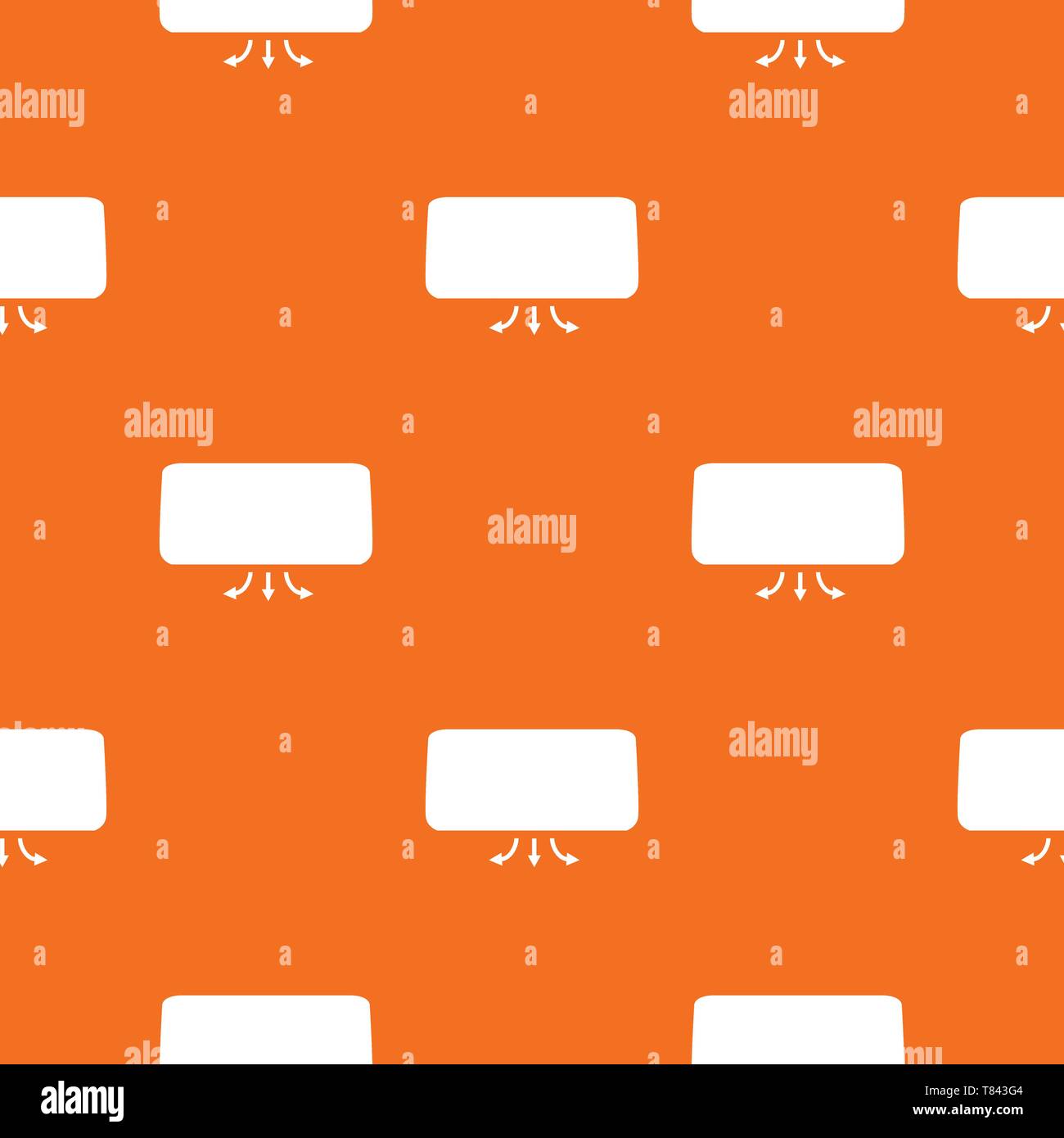 Conditioner pattern vector orange Stock Vector